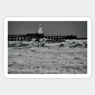 Winter storm in the North Sea Sticker